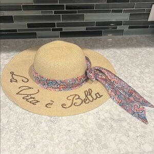 Disney Riviera Resort La Vita è Bella Women's Tan Sun Hat